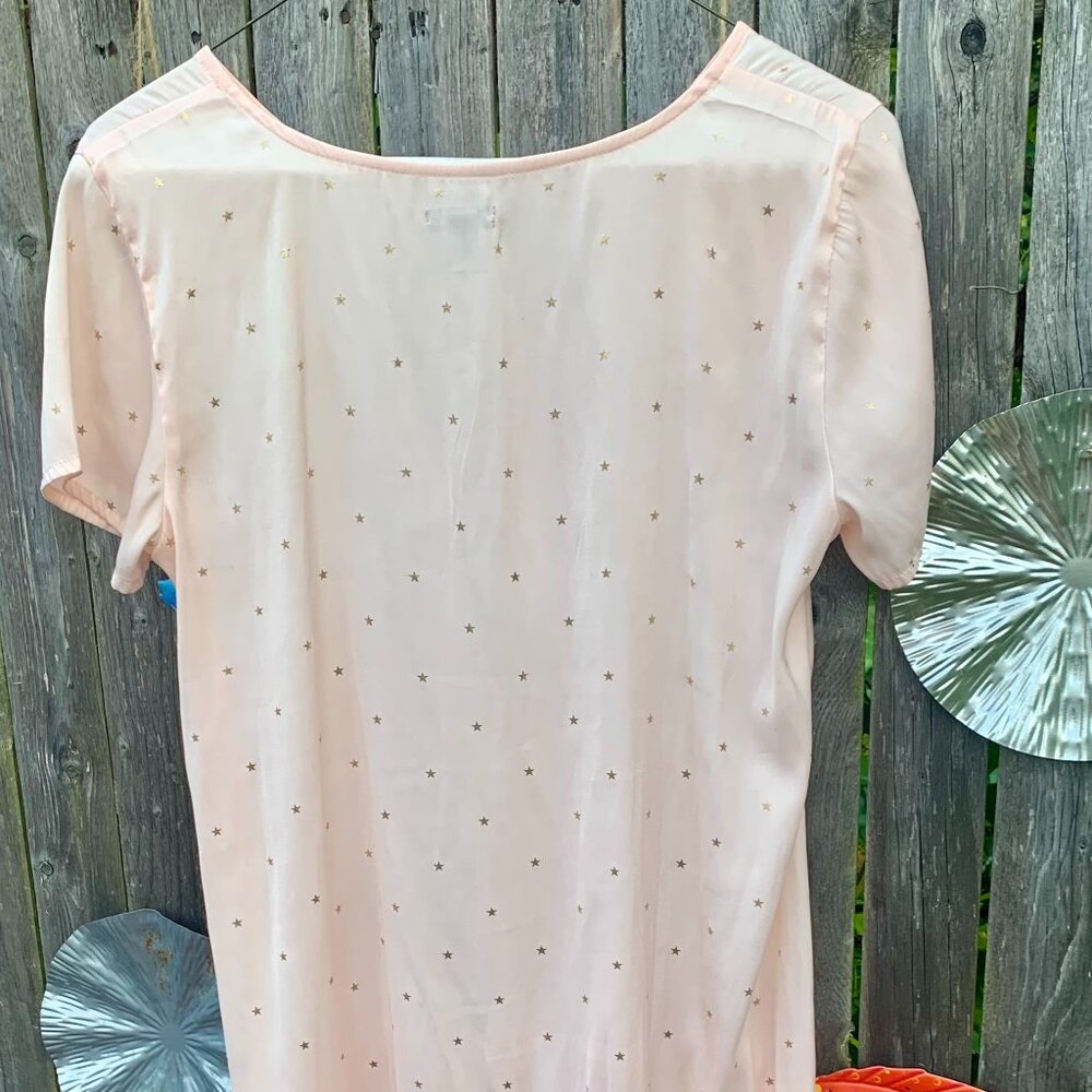 AERIE light pink stars tunic baby doll dress Size Small - Picture 4 of 5